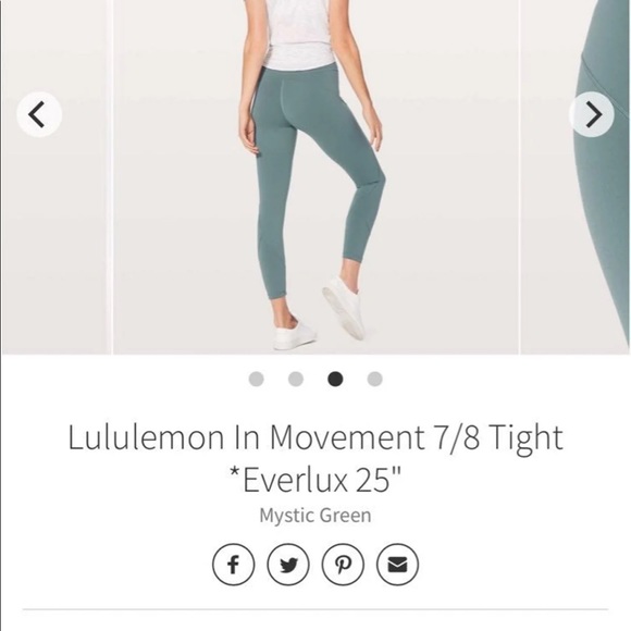 Lululemon In Movement 7/8 Tight *Everlux - Picture 11 of 12